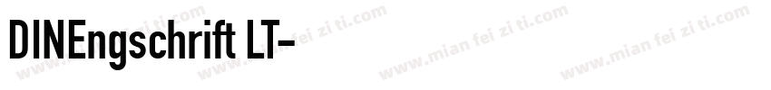 DINEngschrift LT字体转换